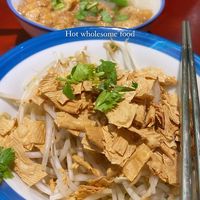 I had the hot beancurd skin soup noodles and it was such a good hearty portion for just about 5AUD!  at Taiwan Pa - Maybe closed in Taipei