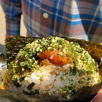 Plum onigiri at Miso Toh Kome in Stowe