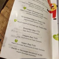 Menu at Bruks in York