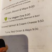 Menu at Bruks in York