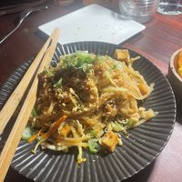 Pad Thai without shrimp chicken and egg $23  at CocoMaya Restaurant in Virgin Gorda
