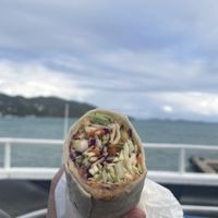 Thai vegan wrap  at Island Roots Cafe - The Moorings Marina in Tortola
