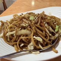 Vegetable chow mein  at Asia House in Gran Canaria