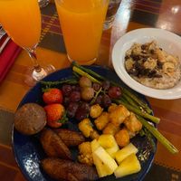 Some of the options from the breakfast buffet  at Boma - Flavors of Africa in Lake Buena Vista