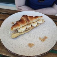Peanut butter banana croissant at Jungle Brunch & Drinks in Albufeira