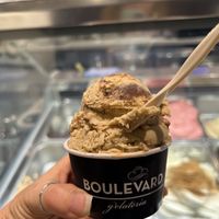 The buenissimo flavor is hazelnut and chocolate - so good!   at Gelatería Boulevard in San Sebastian