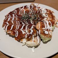 Okonomiyaki at Vegan and Gluten Free Osaka. - The Second Room Cafe in Osaka