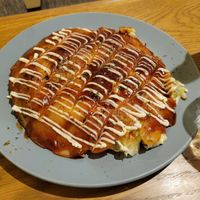 Okonomiyaki at Vegan and Gluten Free Osaka. - The Second Room Cafe in Osaka