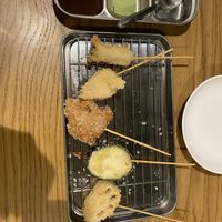 Kushikatsu   at Vegan and Gluten Free Osaka. - The Second Room Cafe in Osaka
