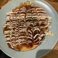 Okinomiyaki   at Vegan and Gluten Free Osaka. - The Second Room Cafe in Osaka