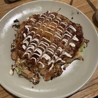 Delicious okonomiyaki  at Vegan and Gluten Free Osaka. - The Second Room Cafe in Osaka