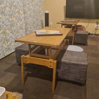 Traditional layout showing lowered table and seating at Vegan and Gluten Free Osaka. - The Second Room Cafe in Osaka