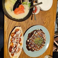 Ramen, okonomoyaki, and takoyaki at Vegan and Gluten Free Osaka. - The Second Room Cafe in Osaka