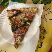 V is for vegan slice at Two Boots UWS in New York City