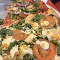 Earth mother at the back, Larry Tate at the front    at Two Boots UWS in New York City