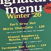 Seasonal menu   at Version Coffee in Prague