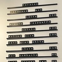 Menu   at Version Coffee in Prague