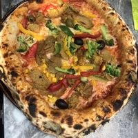 Seitan pizza  at Basilico Gemüse Kebap & Pizza Napoletana in Giessen