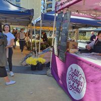 There is a flower stall too at Kings Cross Farmers Market in Sydney