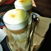 "Amalfi Mio"-limited edition lemon-almond latte at Cafe Frei in Budapest