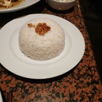 Steamed rice at Sao in Budapest