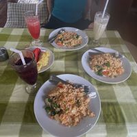 Reis mit Gemüse und Tofu  at Pranee's Kitchen in Koh Tao