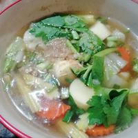 Tofu with vegetables at Welcome Back Restaurant in Krabi