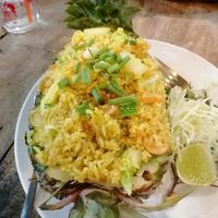 Rice with vegetables and pineapple at Welcome Back Restaurant in Krabi