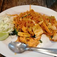 Veganized pad thai at Welcome Back Restaurant in Krabi