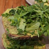 Avocado toast at Javista Coffee in Hollywood