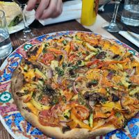 One of the best vegan pizzas I've had in a long time at Bar Niu Cup in Balaguer