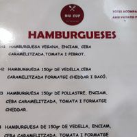 Vegan burger at Bar Niu Cup in Balaguer