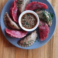 Carefully arranged at Momos - Organic Veggie Dumplings in Berlin