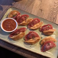 Seitan& Chickpea  at Momos - Organic Veggie Dumplings in Berlin