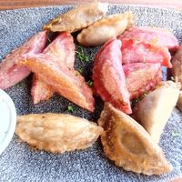 Medium size (seitan + mushroom) at Momos - Organic Veggie Dumplings in Berlin