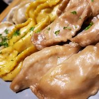 vegan menue  at Momos - Organic Veggie Dumplings in Berlin