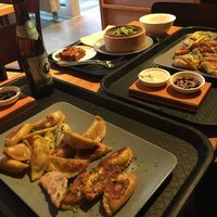 Dumplings and brownie at Momos - Organic Veggie Dumplings in Berlin