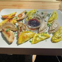 Mmmmm, momos! at Momos - Organic Veggie Dumplings in Berlin