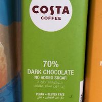 Vegan dark chocolate   at AUH - Costa Coffee - TA in Abu Dhabi