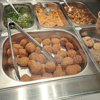 Falafel, lentils and veggies at AUH - Operation Falafel - TA in Abu Dhabi
