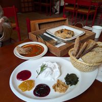 7/10 This was the special some really nice pâtes and creams and jams and pesto. Also the soup was good but tiny. at Ashville Bakery Cafe - 애쉬빌 베이커리 카페 in Seoul