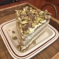Pistachio cake  at Ashville Bakery Cafe - 애쉬빌 베이커리 카페 in Seoul