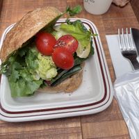 Very tasty avocado bread (₩8.900)  at Ashville Bakery Cafe - 애쉬빌 베이커리 카페 in Seoul