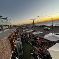 The amazing sunset   at Froth Craft Beach in North Beach