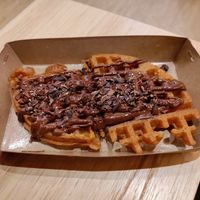 Delicious waffle at Sacred Cacao in Gianyar