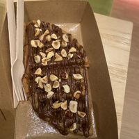 Hazelnut waffles   at Sacred Cacao in Gianyar