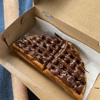 Rawtella Waffle  at Sacred Cacao in Gianyar