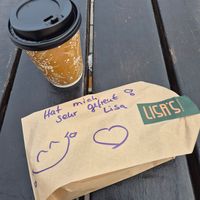 Left with a sweet package from Lisa at Lisa's Flammhouse in Larnaca