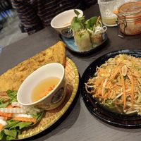 Pancake, papaya salad , summer rolls at Pho 179 in Sunderland