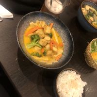 Vegan curry with rice    at Pho 179 in Sunderland